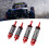 2 Paar Aluminium RC-Stoßdämpfer 1/10 Rot Silber 1
