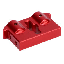 Aluminium RC Frontstoßfängerhalterung für Ascent 1/18 Rot