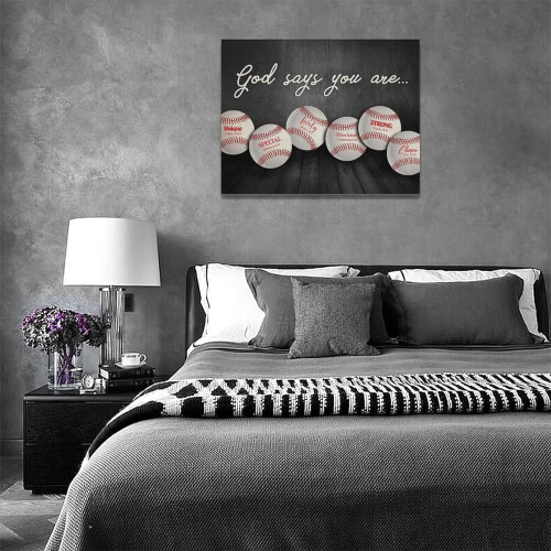 Vintage Baseball Wall Art Print – Inspirational 1