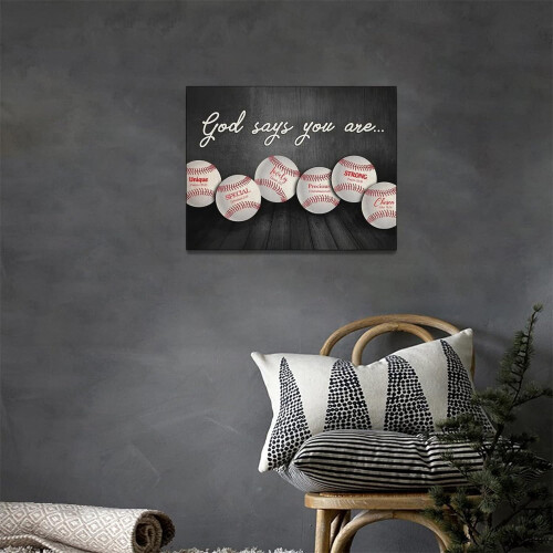 Vintage Baseball Wall Art Print – Inspirational 2