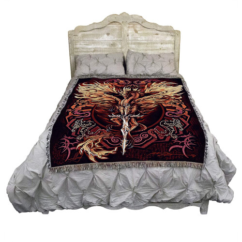Κουβέρτα Flame Blade από Ruth Thompson Cotton Throw72x54 1