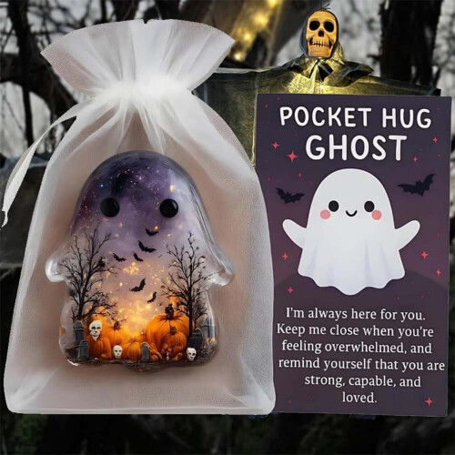 Μίνι Ghost Pocket Token με κάρτα 'Είμαι εδώ για σένα' 2