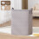 Panier de rangement pliable en tissu avec couvercle extra-large 3