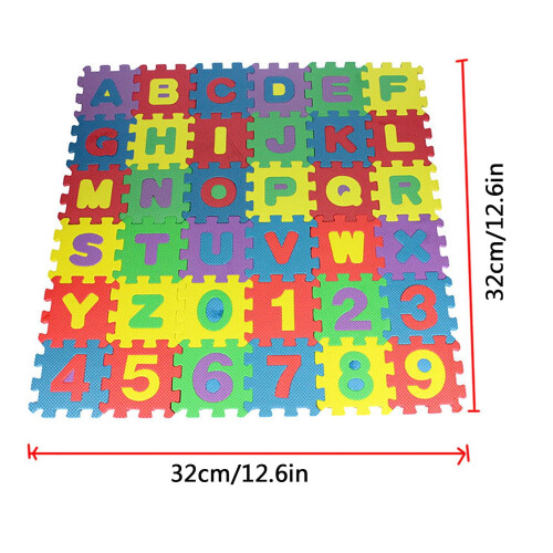 Foam Alphabet & Number Puzzle Mat 36 pcs 1