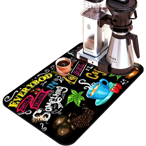 Saugfähige Kaffeebarmatte mit Gummirückseite 2