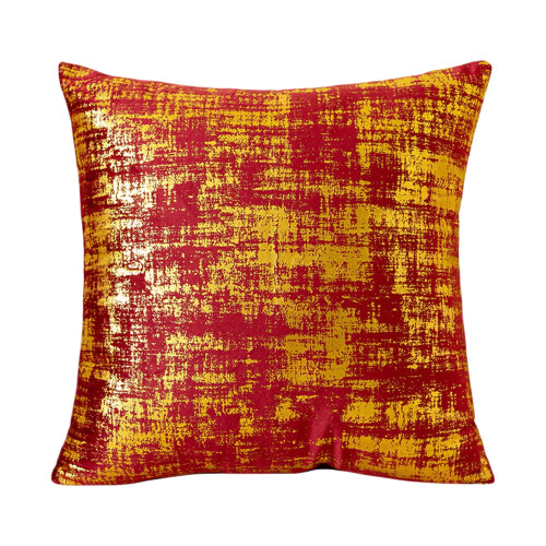 Velvet Decorative Pillow Set Hot Gold 2 pcs 1
