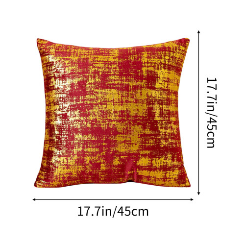 Velvet Decorative Pillow Set Hot Gold 2 pcs 2