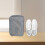 Faltbare Reisetasche mit Schuhorganizer, Grau 2