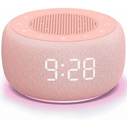 Máquina de som e despertador com visor ajustável