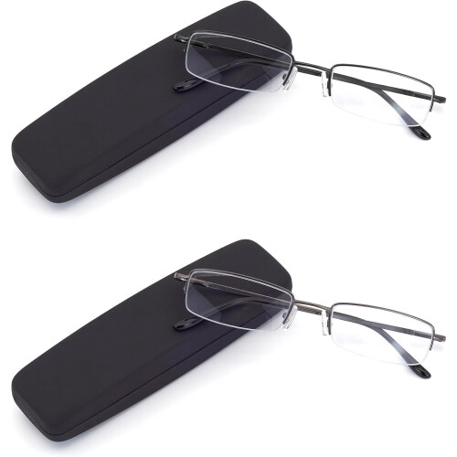 Lesebrille mit Blaulichtfilter und Etui
