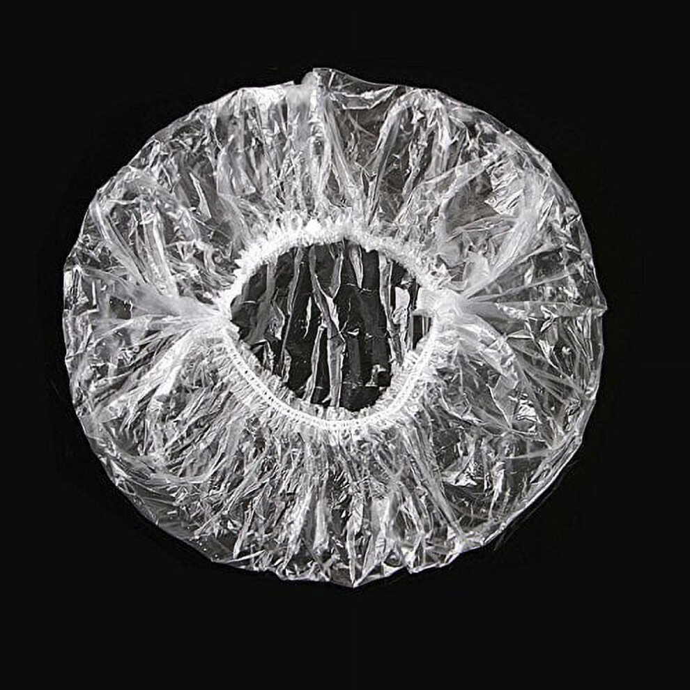 Disposable Clear Shower Caps 100 Pack