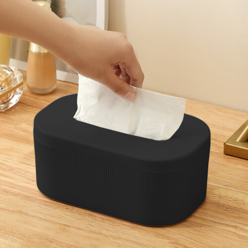 Plastic Tissue Box Holder 21x13x9cm 1