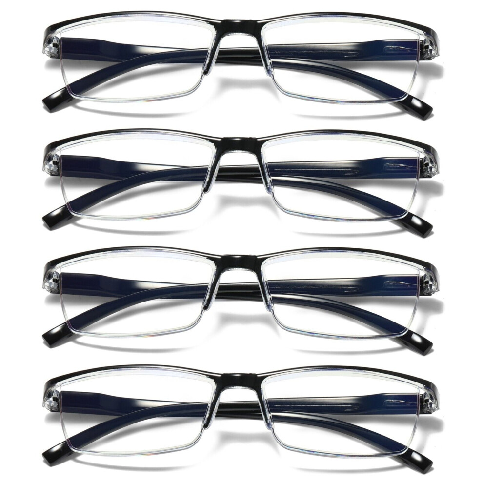 MAINYU Blue Light Blocking Reading Glasses Rimless