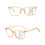 Óculos de leitura com lentes transparentes e bloqueio de luz azul. 1