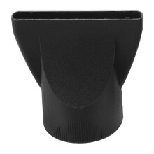 Zwarte plastic föhnmondstuk met diffuser