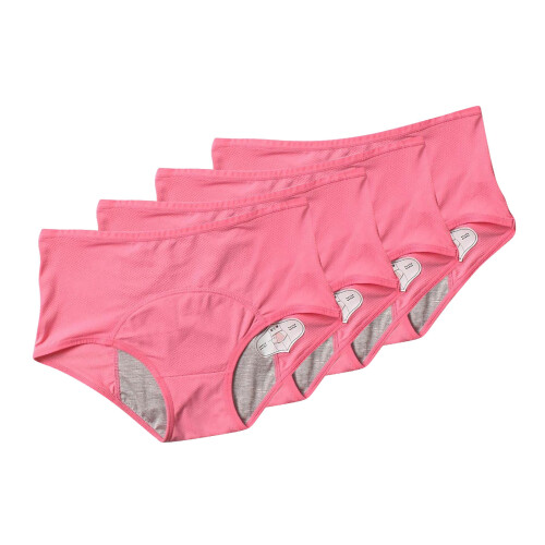 Lekvrije menstruatieonderbroeken, plus size, 4-pack