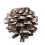 Pinecone Christmas Decoration Silver 9-Piece Set 1.6 Inch 4