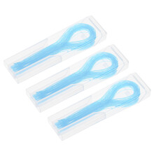 LEDMOMO flosborstels blauw nylon 150 stuks