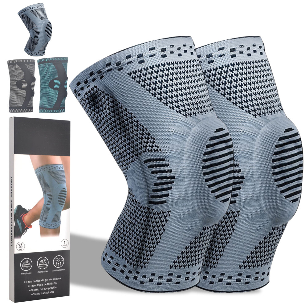 Knee Compression Sleeve with 3D Support M/L/XL