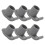 6 τεμάχια Walker Ski Glides Γκρι PP Σερβιέτες 1