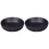 Bol de servir de melamina negra de 17,5 cm 2