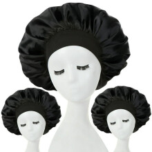 Gorro de seda para el cabello con banda elástica ancha (3 unidades)
