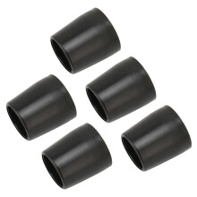 Crutch Rubber Tips Non-Slip Single Angle Black