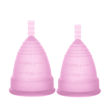 Conjunto de Copos Menstruais Eastin – Silicone Macio, Tamanhos P + G