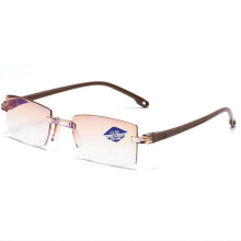 Lunettes presbytes à zoom intelligent anti-lumière bleue et double éclairage