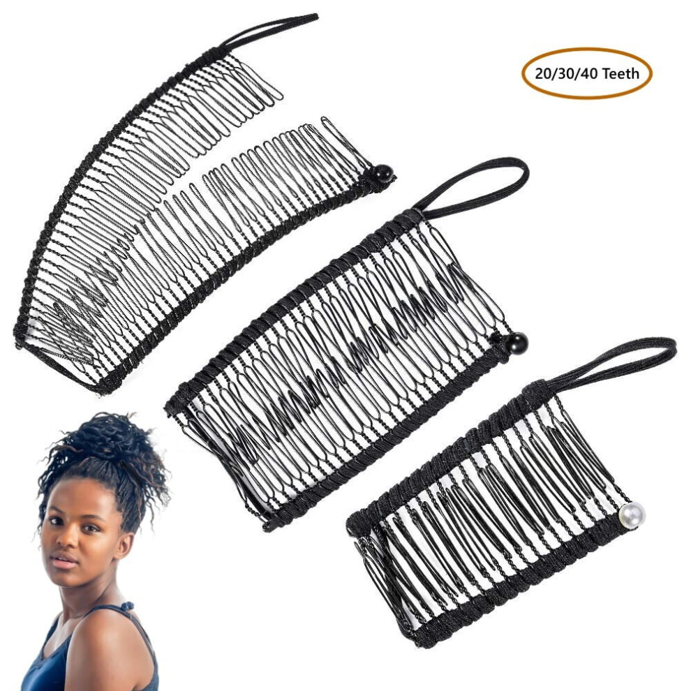 Unisex Banana Hair Clips For Women Â Alloy Double Comb Set Of 3