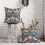 Fodere per cuscini in lino stile Chinoiserie, 45x45 cm, set da 2 4