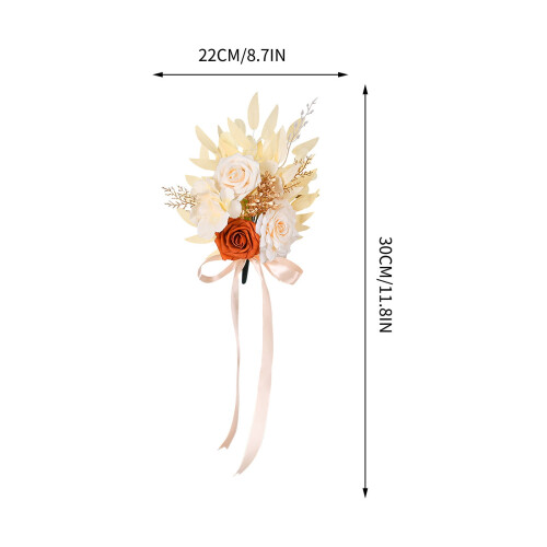Fiori di seta per sedie, ideali per matrimoni ed eventi (12 pezzi) 2