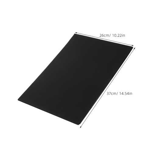 OUNONA 2pcs Black PP Yard Signs 37x26cm 1