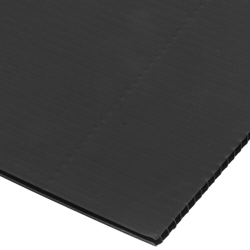 OUNONA 2pcs Black PP Yard Signs 37x26cm 2