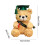 Abschluss-Teddybär-Plüschpuppe, 18 cm, Grün 3