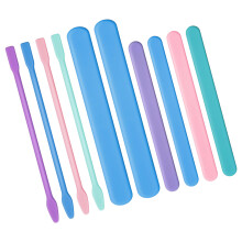 10 Piece Silicone Stir Sticks Waxing Spatulas For Candle Making