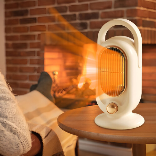 Κεραμική θερμάστρα γραφείου 800–1200W με προστασία από ανατροπή 2
