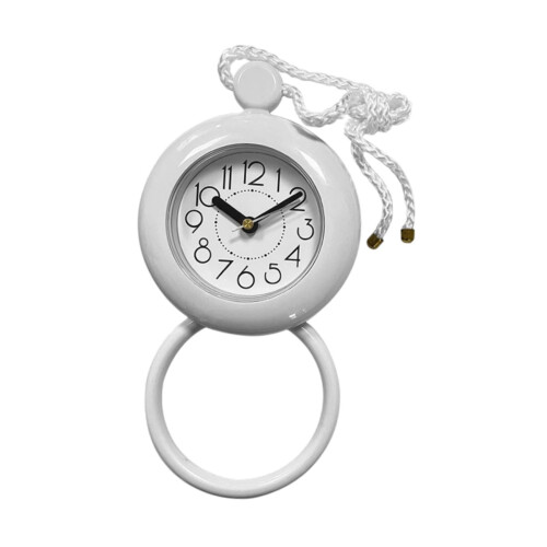 Shower Timer Clock with Rope – Waterproof, White, 12 cm 1