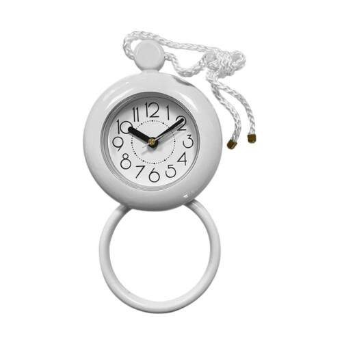 Shower Timer Clock with Rope – Waterproof, White, 12 cm 2