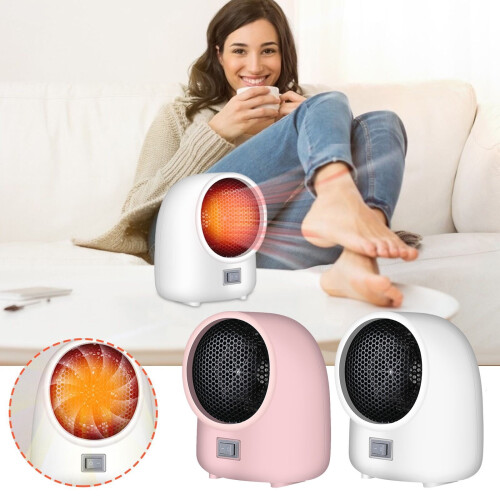Mini Desktop Heater for Indoor Use Pink 2