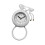 Shower Timer Clock with Rope – Waterproof, White, 12 cm 4