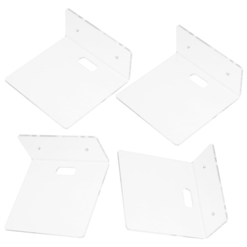 Transparent Acrylic Floating Wall Shelf 10.2 x 9.9 cm 2