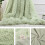 Sherpa Blanket for Sofa 80x120cm Mint Green 4