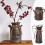 Metal Milk Can Vase with Rust Finish 2