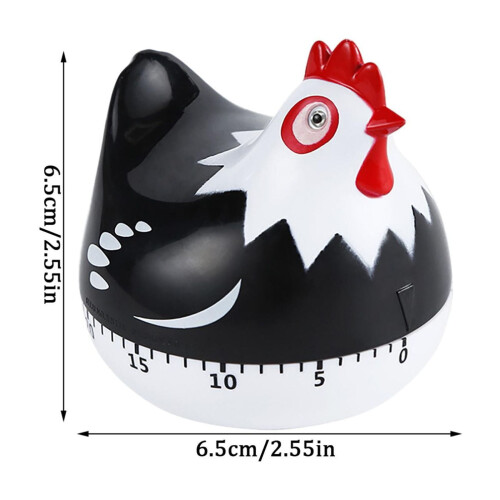 Chicken Kitchen Timer Mechanical Rotating 1 Unit 1
