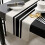 Linen Table Runner Black & White 182x33cm 4