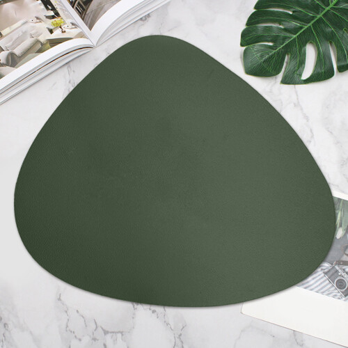 Oval PVC Desk Protection Pad 43 x 30 cm 2