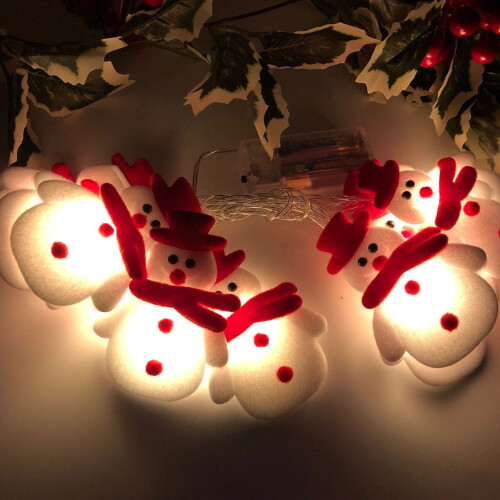 LED φώτα για το σπίτι LED χριστουγεννιάτικα χιονάνθρωποι χορδές χριστουγεννιάτικο 2