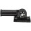 Wall-Mounted Adjustable Flagpole Bracket Black 2