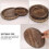 Rundes Serviertablett aus Holz – Rustikales Dekotablett, 29 cm 2